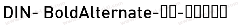 DIN- BoldAlternate-粗体字体转换